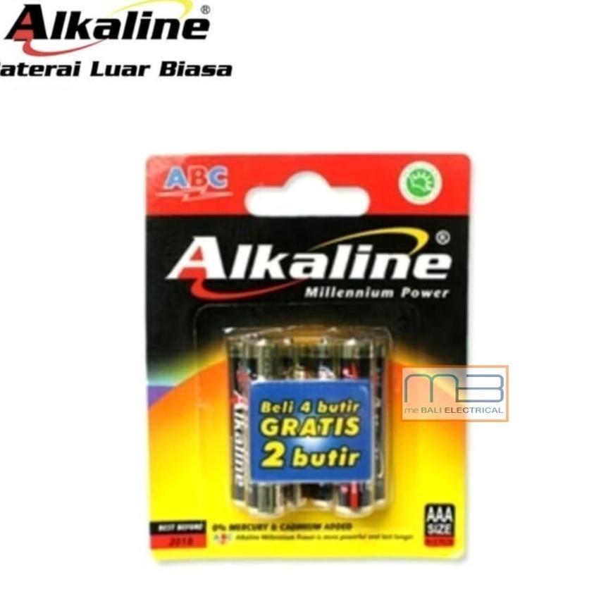 Battery Abc Alkaline Aaa A3 Lr03 Isi 6