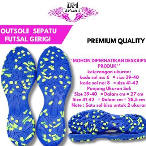 VELRYAMARKET OUTSOLE SEPATU FUTSAL TURF | BAWAHAN SEPATU FUTSAL GERIGI LAPANGAN SINTETIS | SOL SEPAT