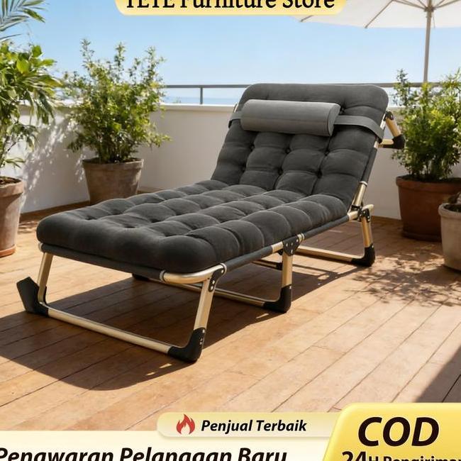 Tetekursi Malas Kursi Lipat Tempat Tidur Lipat Kursi Santai Ranjang Lipat Folding Bed Kursi Malas Li