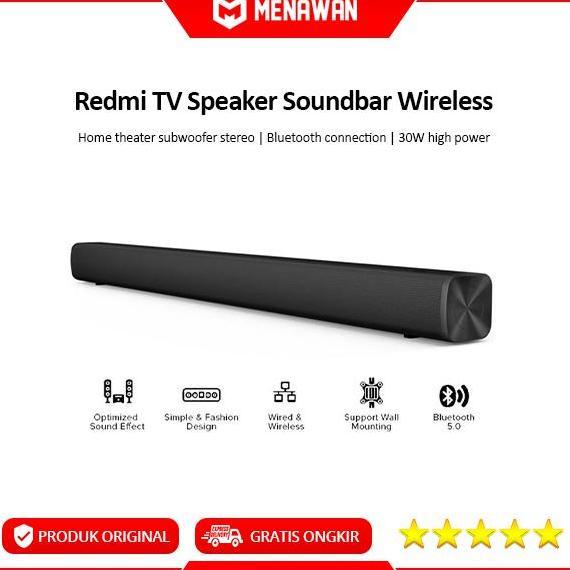 Promo Redmi Tv Speaker Soundbar Wireless Bluetooth Home Theater Subwoofer Cod