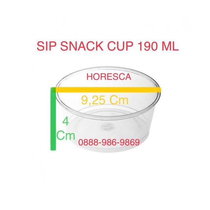 Cup Puding / Cup Plastik SIP 190 ML + Tutup @50 Pcs