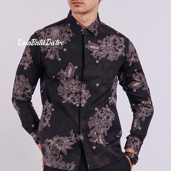 Batik, Kemeja Batik Pria Slim Fit / Baju Batik Pria Slim Fit Acs299