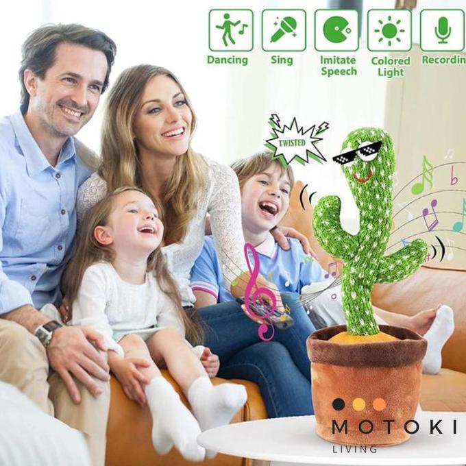 Ceocellular - Mainan Boneka Kaktus Elektrik Goyang Menari Joged