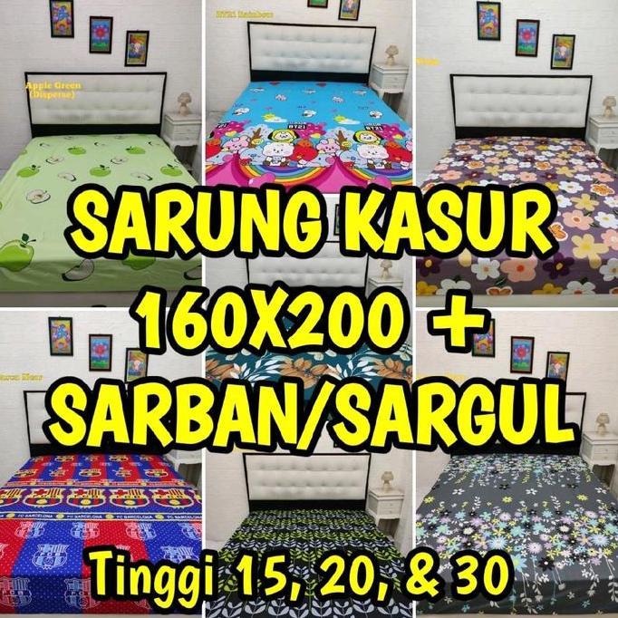 Sprei Sarung Kasur busa resleting Sarung Kasur 160 x 200 Sprei resleting busa Sarung Kasur No 2 plus