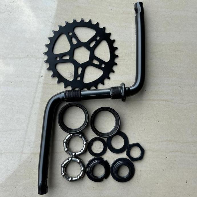 crizztophen - crank set gir langsung gir depan sepeda anak