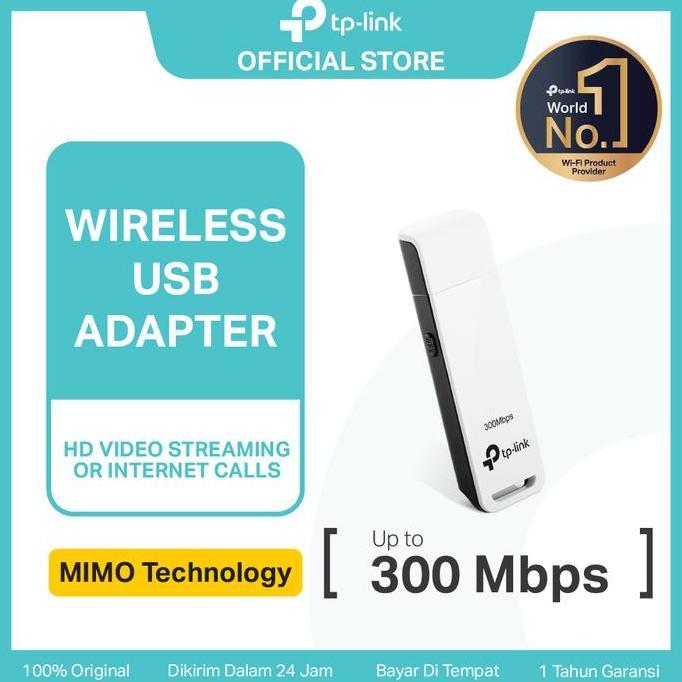 TP-Link TL-WN821N | 300Mbps WiFi Adapter | USB Adapter | Wireless | WiFi Dongle | WPS | Desktop MAC