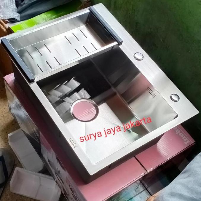 TERBARU Jual kitchen sink INOBE 6045 / kitchen sink stainless inobe 60 cm