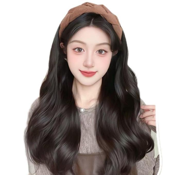 Digipost_id - AEGYOSHOPPE - Wig Bando Korea H2105W WAVY Rambut 80 CM Fiber Jepang Kanekalon Premium 