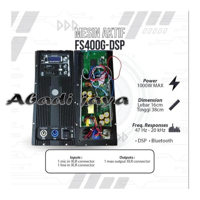 Promo Mesin Speaker Aktif / Power Kit Aktif 1000 Watt Original Fs400G-Dsp Cod