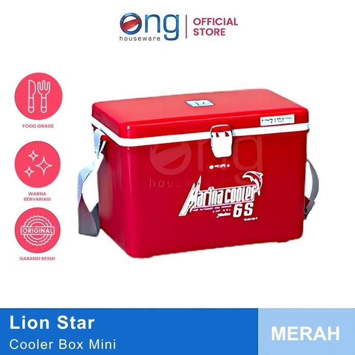 Leone- Ong Houseware - Marina Cool Box Cooler Box Kotak Box Es Mini 6S Lion Star 5.5 Liter I-15