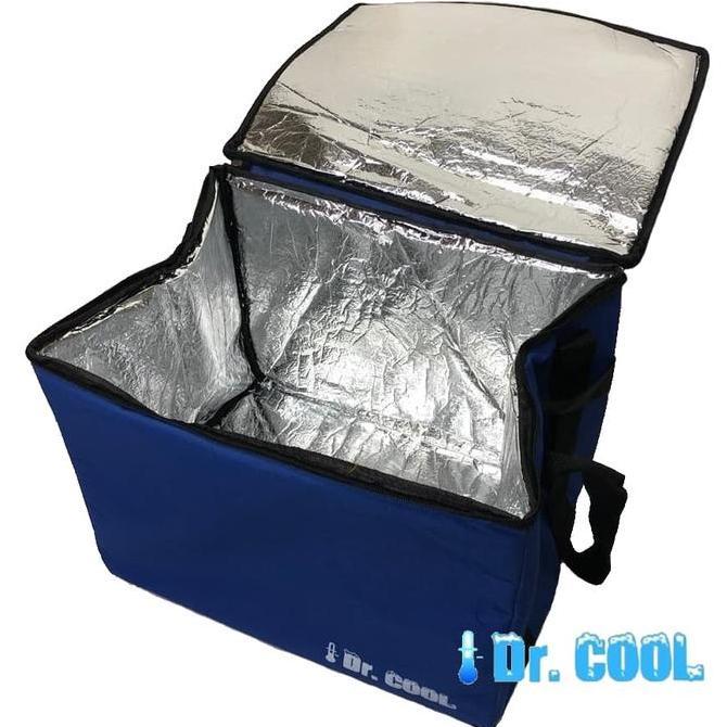 NEW TAS ALUMINIUM GO FOOD GO SEND 40X30X30CM PENDINGIN PENYIMPAN ES BEKAL ORI