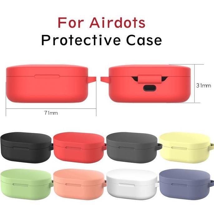 Soft Case Silikon Kompatibel Untuk TWS Xiaomi Mi True Wireless Earbuds Basic 2 ( Redmi Airdots / red
