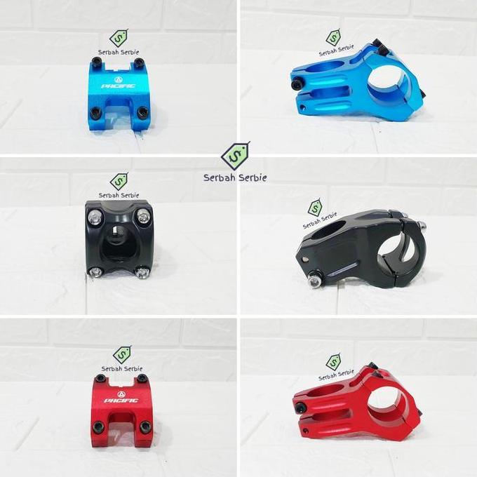 Handle Stem Oversize 31.8 Head 32Mm Sepeda Alloy Kepala Tiang Stang Merah Biru Hitam Bmx Mtb Gunung