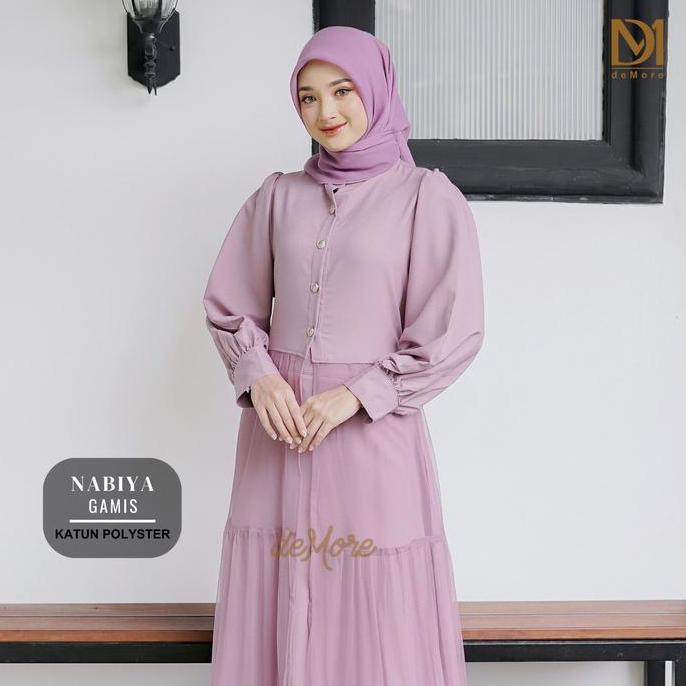 Demore | Gamis Pesta Remaja Dewasa 2in1 Set Rok Tutu Panjang Baju Kondangan Ready Hitam