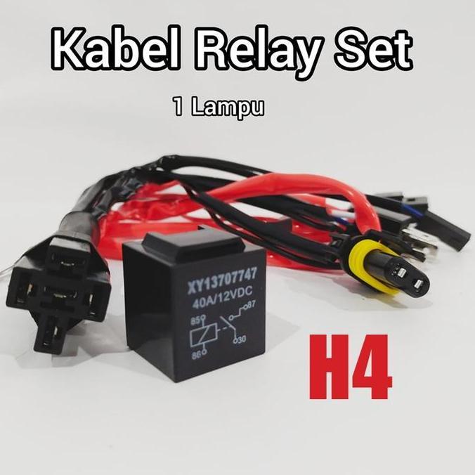 Krisna_satu7 - ORIGINAL Premium Kabel Relay Set Lampu HID Projie Projector Biled LED H4 Motor Mobil 