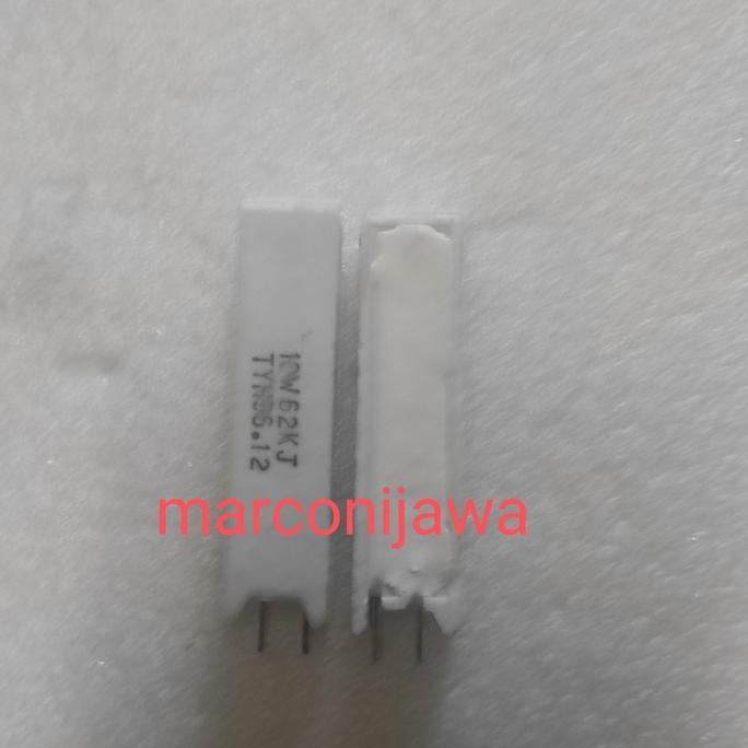 Resistor 10wat 62K ohm asli