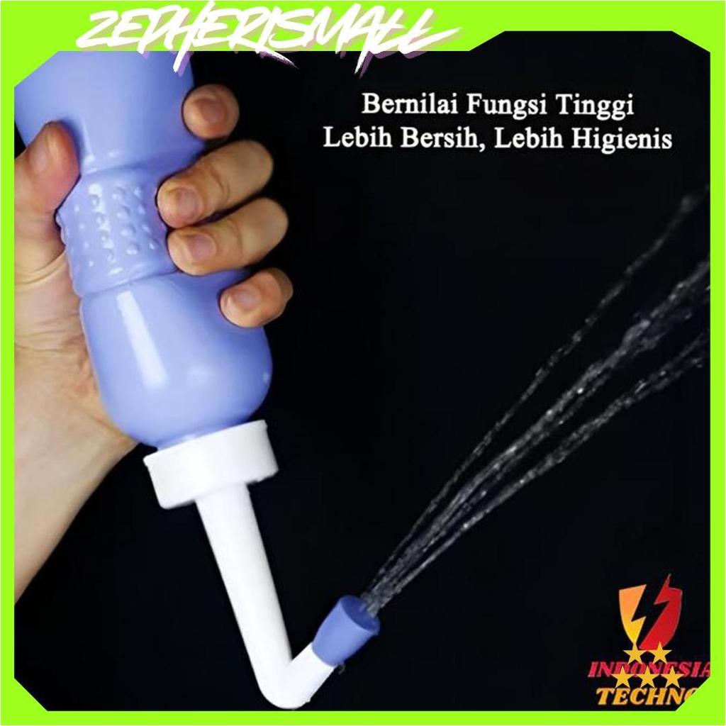 Semprotan Cebok Toilet Portable Travel Bidet Sprayer 450ML Blue Bidet Sprayer | Portable Travel Alat