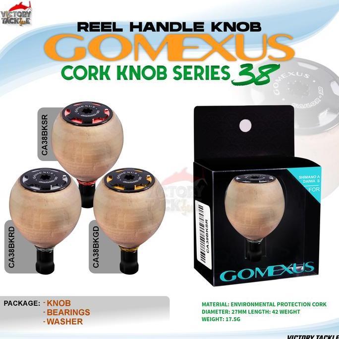 GOMEXUS CORK KNOB SERIES 27 | 38 MM | REEL HANDLE KNOB