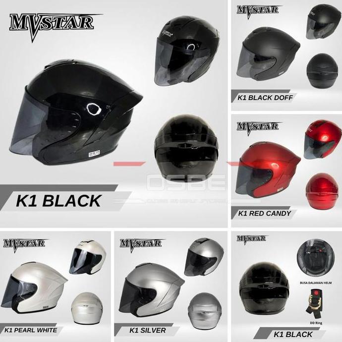 HELM HALF FACE MVSTAR K1 / HELM HAL FACE  / HELM HAL FACE MURAH / ALA ALA KAIROZ