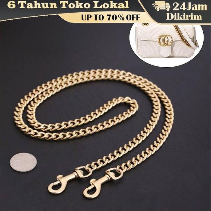 AYOBAKUL Rantai Tas Besar Kait Premium Tali Tas Panjang Tali Tas Selempang