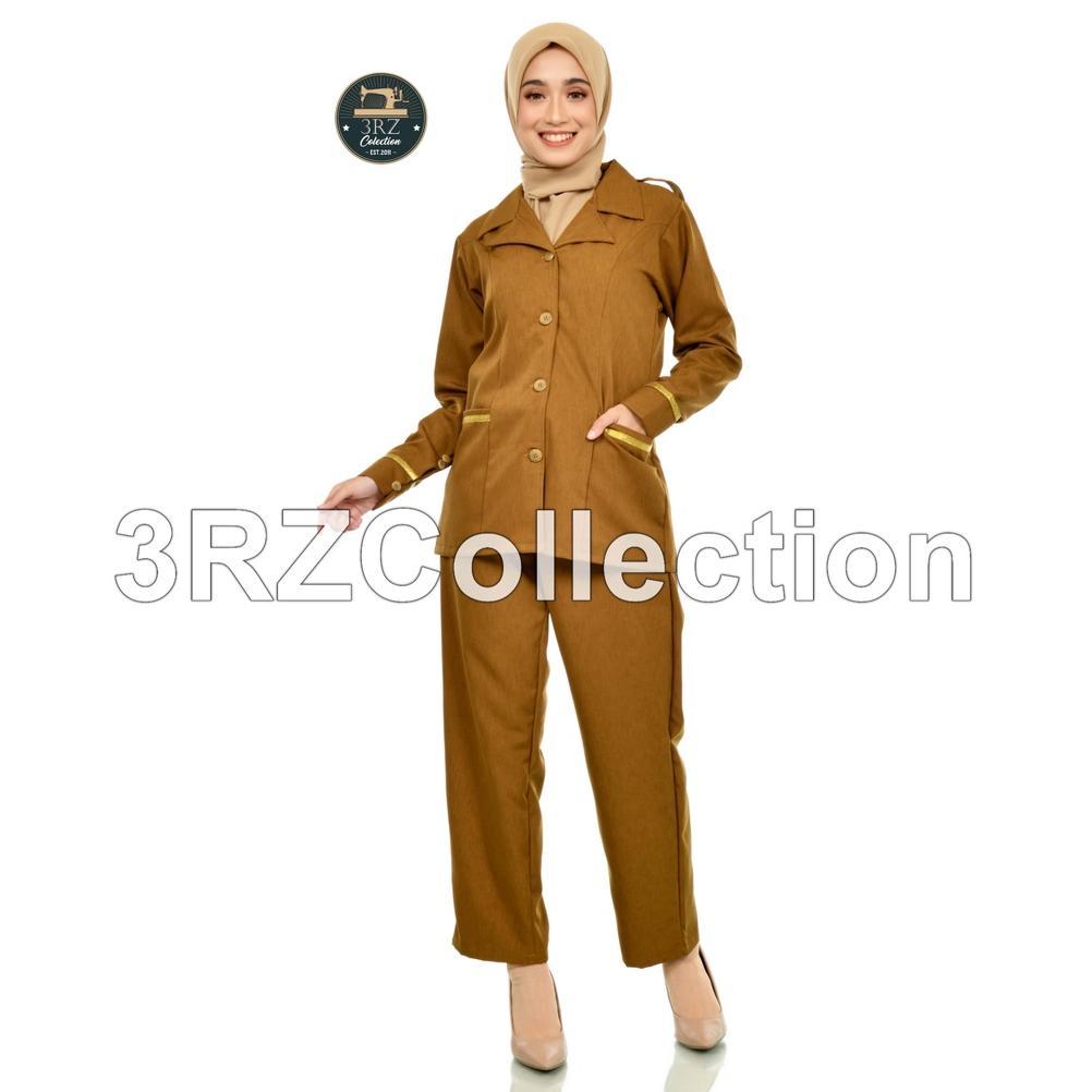 New Seragam Dinas Pns Wanita Baju Dinas Pemda Wanita Setelan Seragam Pns Keki Tua Khaki Muda Baju Gu