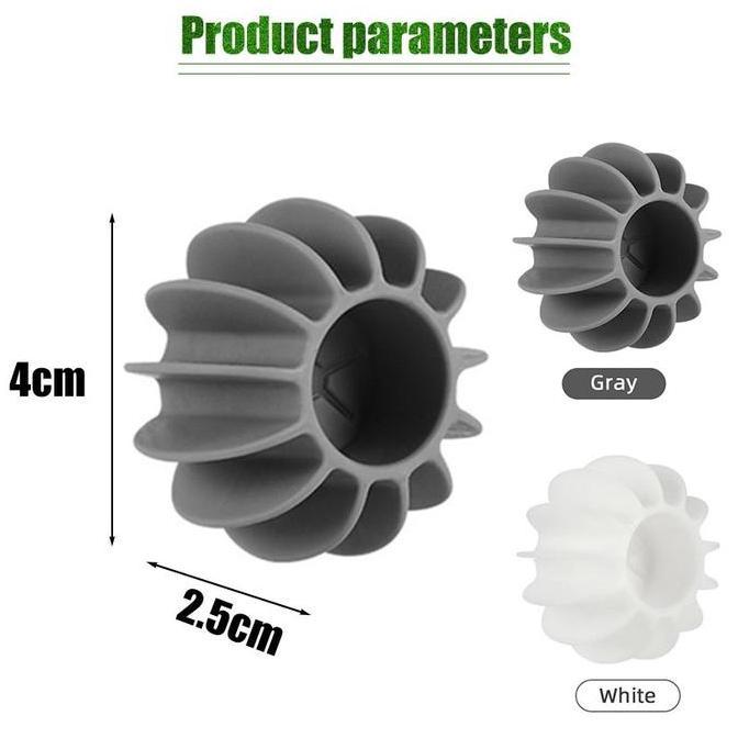 FERAYPO 5Pcs Silicone Magic Laundry Ball Reusable Pakaian Alat Pembersih Bulu Pakaian Pet Hair Remov