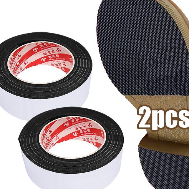 2M*10Cm Stiker Sol Sepatu Anti Selip Sol Tendon Tahan Aus Sepatu Kulit Hak Tinggi Perekat Diri Lemba