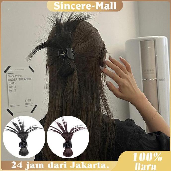 FERAYPO Jepit Rambut Palsu Wanita Sanggul Cepol Rambut Sanggul Cepol Rambut Palsu