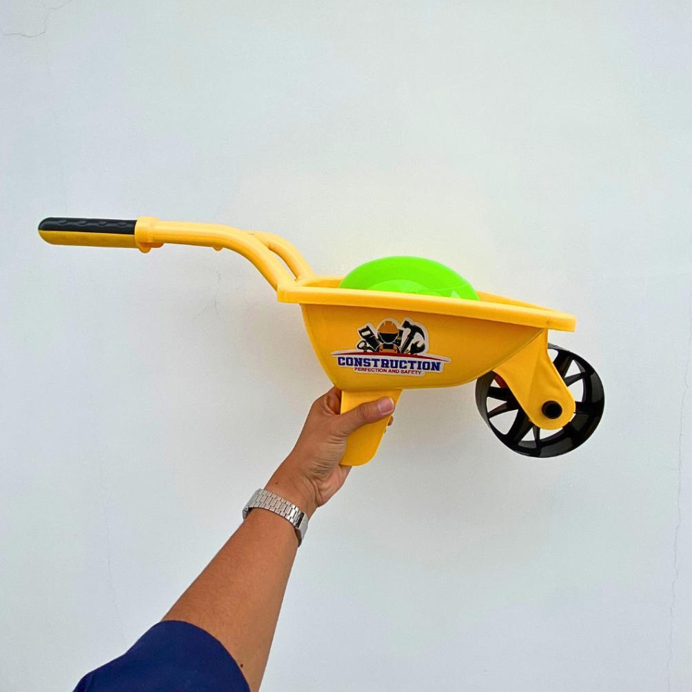 Hemat Bisa Cod Trolly Bangunan Anak Edukatif Mainan Gerobak Tukang Pasir Aman Kuat Terbaru Cocok Unt