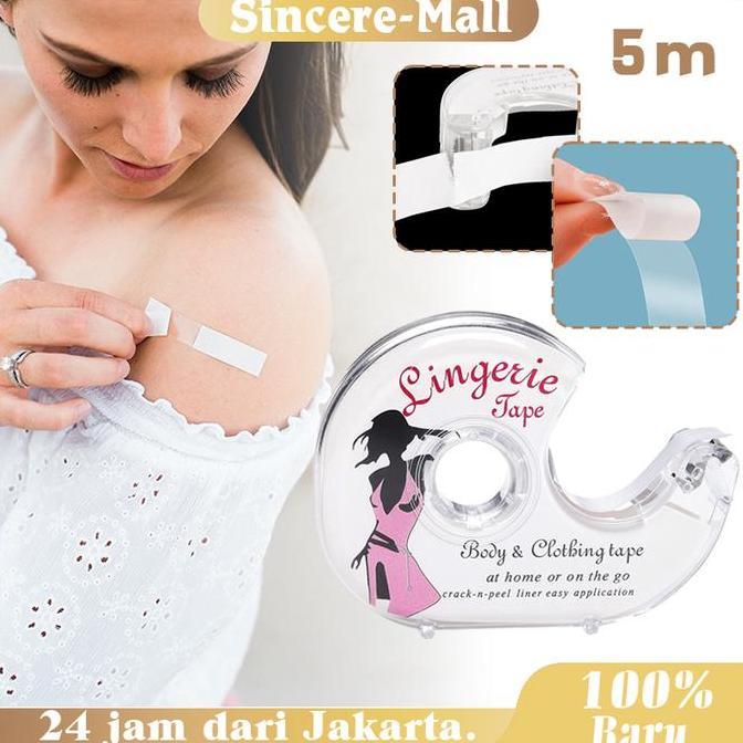 ERTTOLIN Invisible Body Tape Dress Dan Lingerie Tape Selotip Baju Double Tape