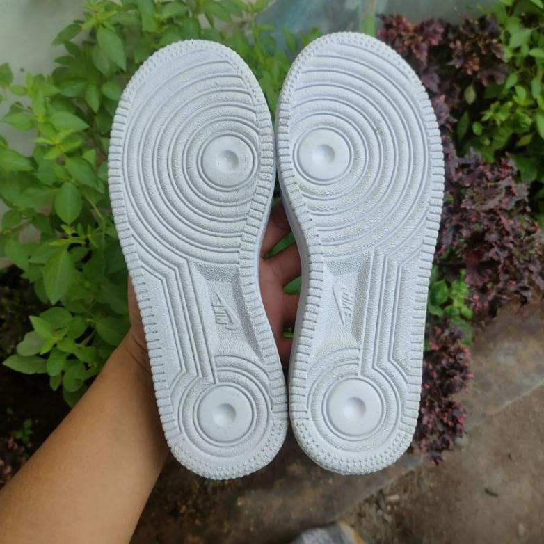 SANYACOLLECTS OUTSOLE SOL AF1 AIR FORCE ONE TINGGI SIZE 37-45 WARNA PUTIH, HITAM, ABU, COKLAT MUDA D