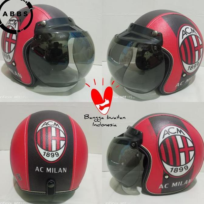 HELM RETRO BOGO AC MILAN