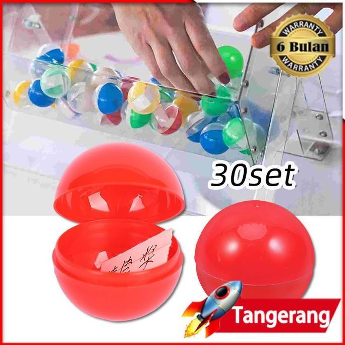 AYOBAKUL 30set Bola Gacha Kosong / Gacha Kosong / Bola Undian Bahan Plastik 4cm