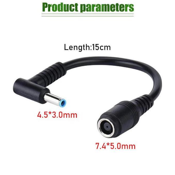 SMG DC Power Charger Converter Adapter Cable 7.4mm Female to 4.5mm Male