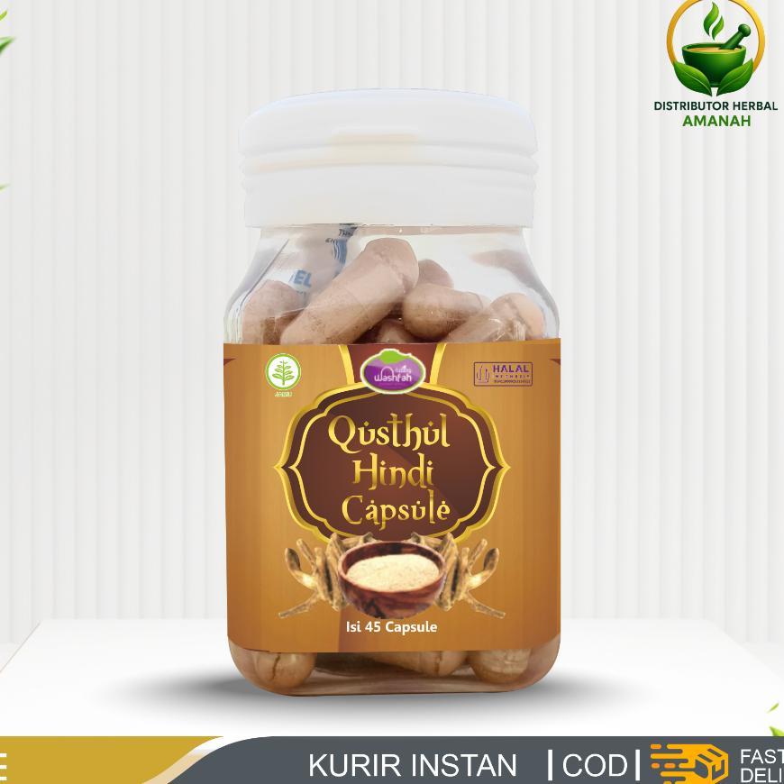 Qusthul Hindi Qist Al Hindi Washfah Original 45 Kapsul