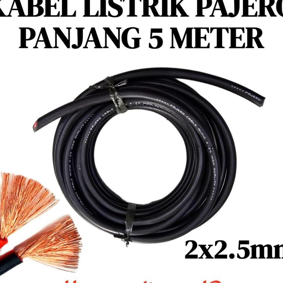 Kabel Listrik Serabut Pajero 2X2.5 5 Meter Isi 2 Serabut Tebal Dan Sangat Lentur