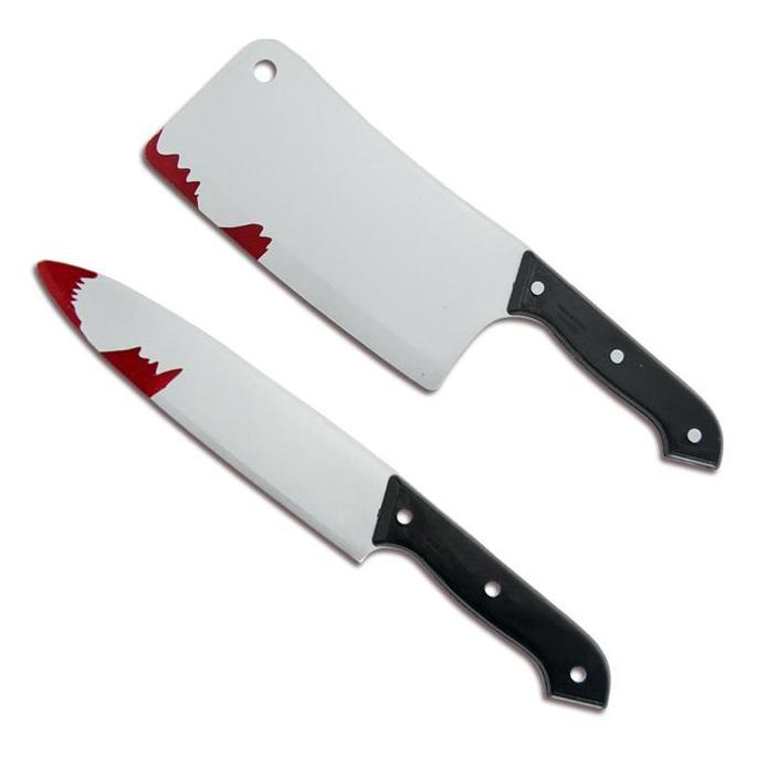 Ready Pisau Mainan Golok Mainan untuk Prank Chucky Golok Jason Butcher