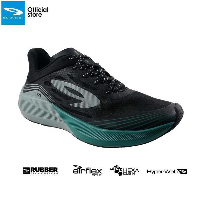 Sepatu Running 910 HAZE VISION 1.0 - Hitam/Abu/Hijau Hydro