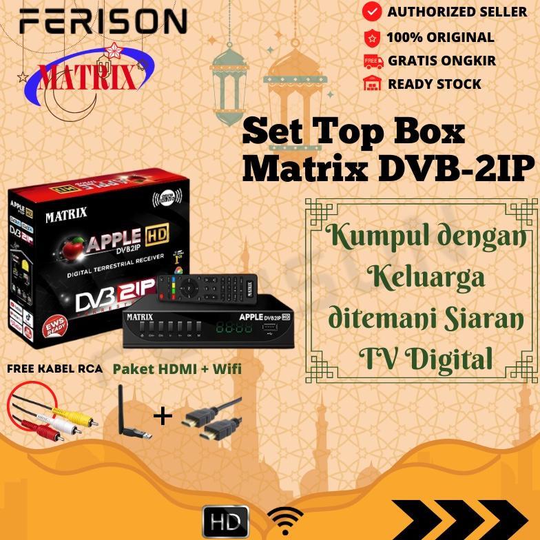 VELMORA FERISON SET TOP BOX TV DIGITAL MATRIX DVB T2 APPLE (BISA UNTUK TV TABUNG/LED) DVB T2 / SET B