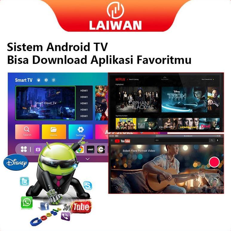 KAMPOENGREADY LAIWAN SMART TV 40/43/32 INCH TV LED DIGITAL ANDROID TV FHD/UHD TELEVISI TERMURAH