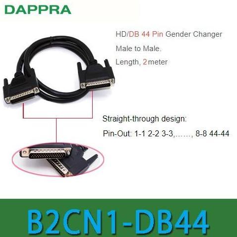 DB44 HD44 D-SUB 44 PIN MALE KE MALE EXTENSION CABLE 2M KABEL OF64 BEST SELLER