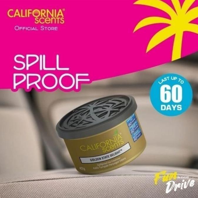Promo California Scents Spillproof Laguna Breeze serbuk kayu parfum pengharum penyegar ac mobil ruan