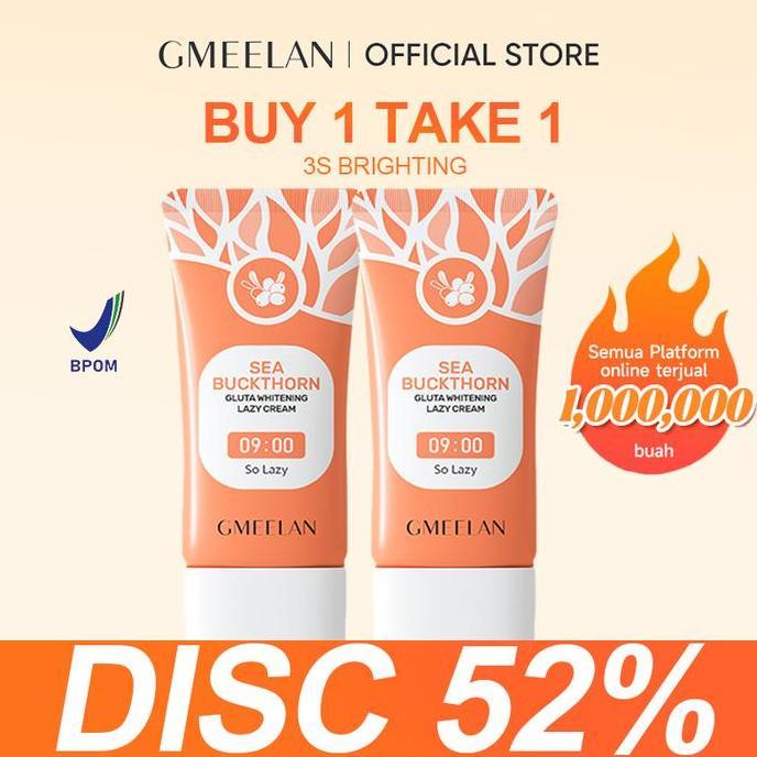 bavero_sell - buy 1 take 1 gluta whitening lazy cream30g [bpom] day cream memutihkan mencerahkan waj