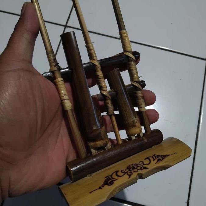 TERLARIS MINIATUR ANGKLUNG BAMBU SET Dan SATUAN
