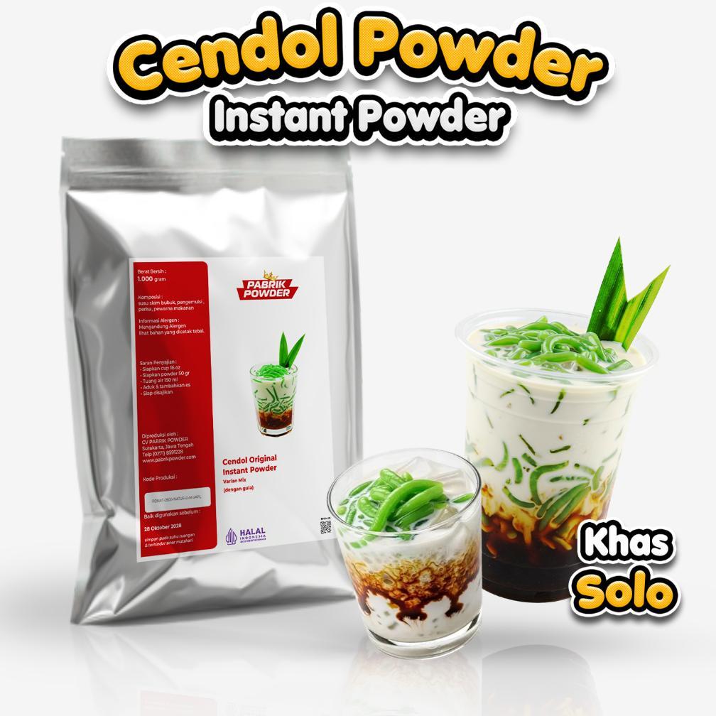 Ready Stock Bubuk Cendol Dawet Instant Khas Solo, Special Powdered series, Pabrik Powder