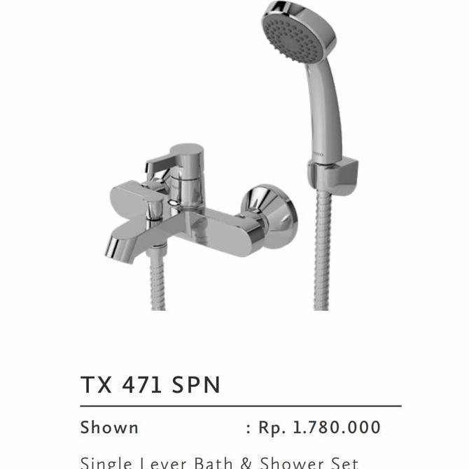 Kran Mixer Bathup Set Shower Panas Dingin Toto TX 471 SPN