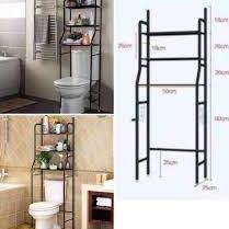 Rak Toilet Besi Anti Karat Rak Toilet Kloset Duduk Rak Toilet Organizer Rak Toilet 3Susun