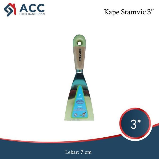 Stamvick Kape Gagang 3 inch / Kape Besi / Skrap Besi