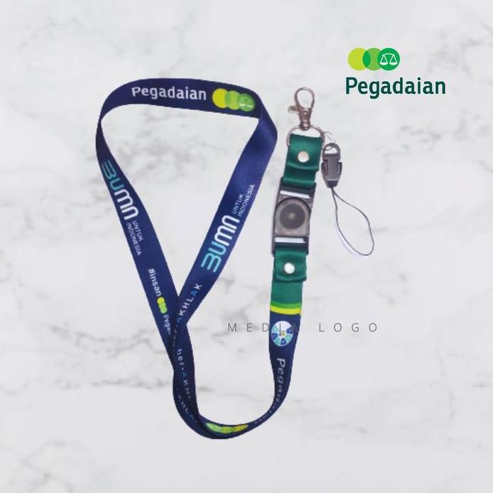 Lanyard Pegadaian Printing id Card