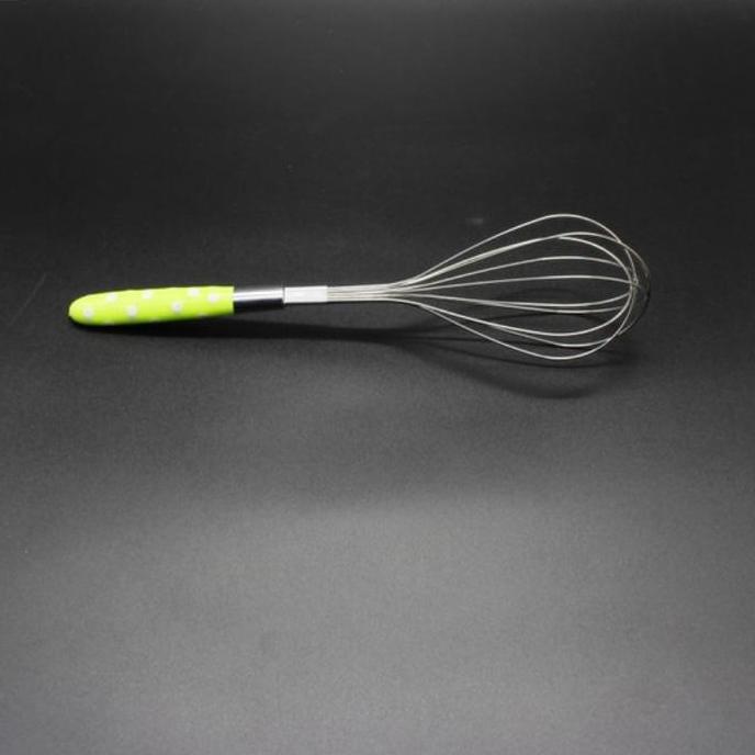 KOCOKAN TELOR Kecil POLKADOT WHISKER PENGOCOK MANUAL MIXER KUE
